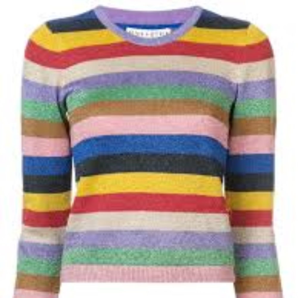 Colorful Striped Women's Top